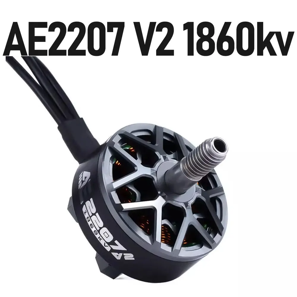 

AE2207 V2 1860KV Lipo Brushless Motor 5mm Shaft Suitable 5inch Propeller Flower Fly Traversing Drone