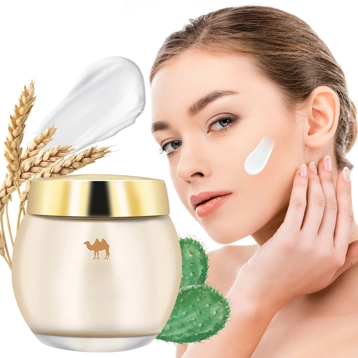 130 g Camel Milk Cactus Moisturizing Miracle Cream strafft und nährt die Haut. All-in-One-Feuchtigkeitscreme