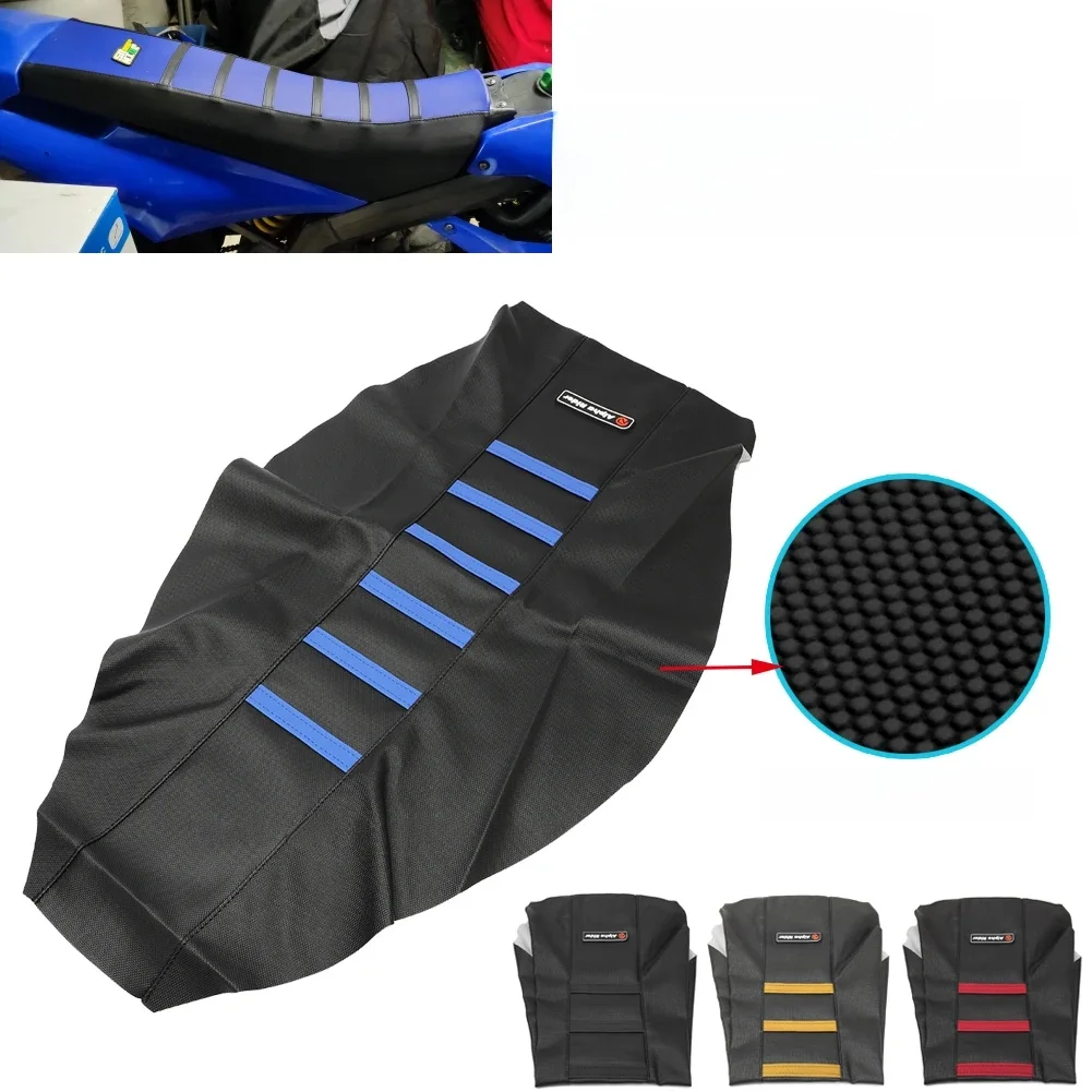 AliExpress Alpha Rider KXF Universal Ribbed Gripper Seat Cover For HONDA YAMAHA SUZUKI KAWASAKI SXF EXC KXF CRF YZF 125 250 350 Dirt Bike Off Road
