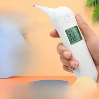 Termómetro veterinario rápido de punta flexible y pantalla LCD