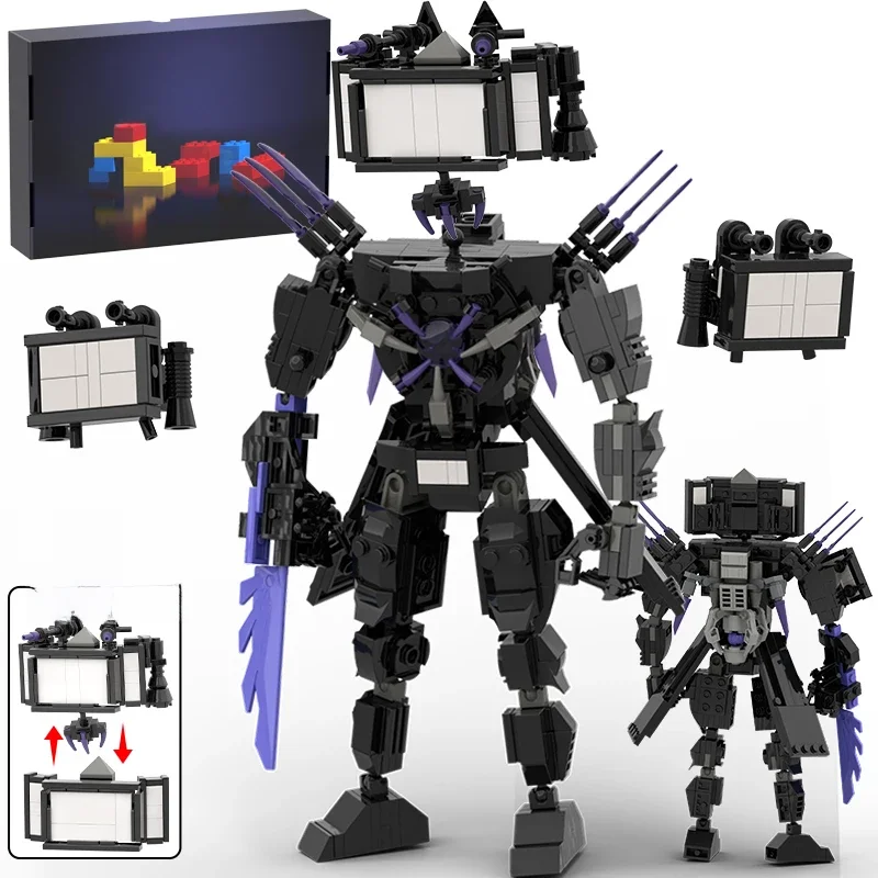 Skibidi – ensemble de blocs de construction de toilettes, Titan Speakerman Cameraman Tvman, briques, modèle de jouets pour enfants, cadeaux d'anniversaire du nouvel an, tendance