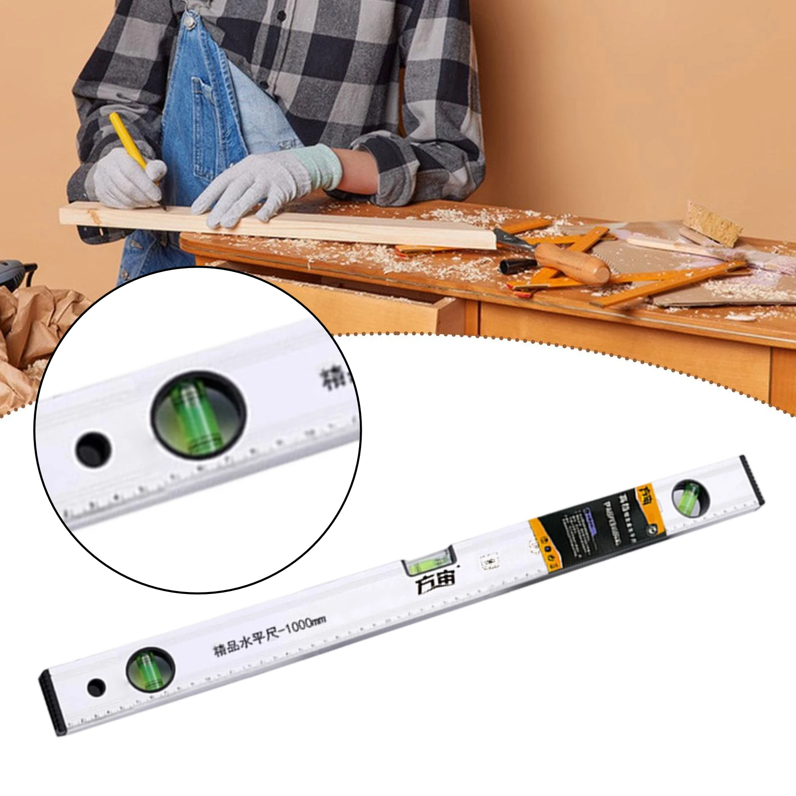 1000ml/1200ml Level Ruler High Precision Level Ruler Small Aluminum Alloy Anti-drop Balancer Tool Strong Magnetic Househole - view 3