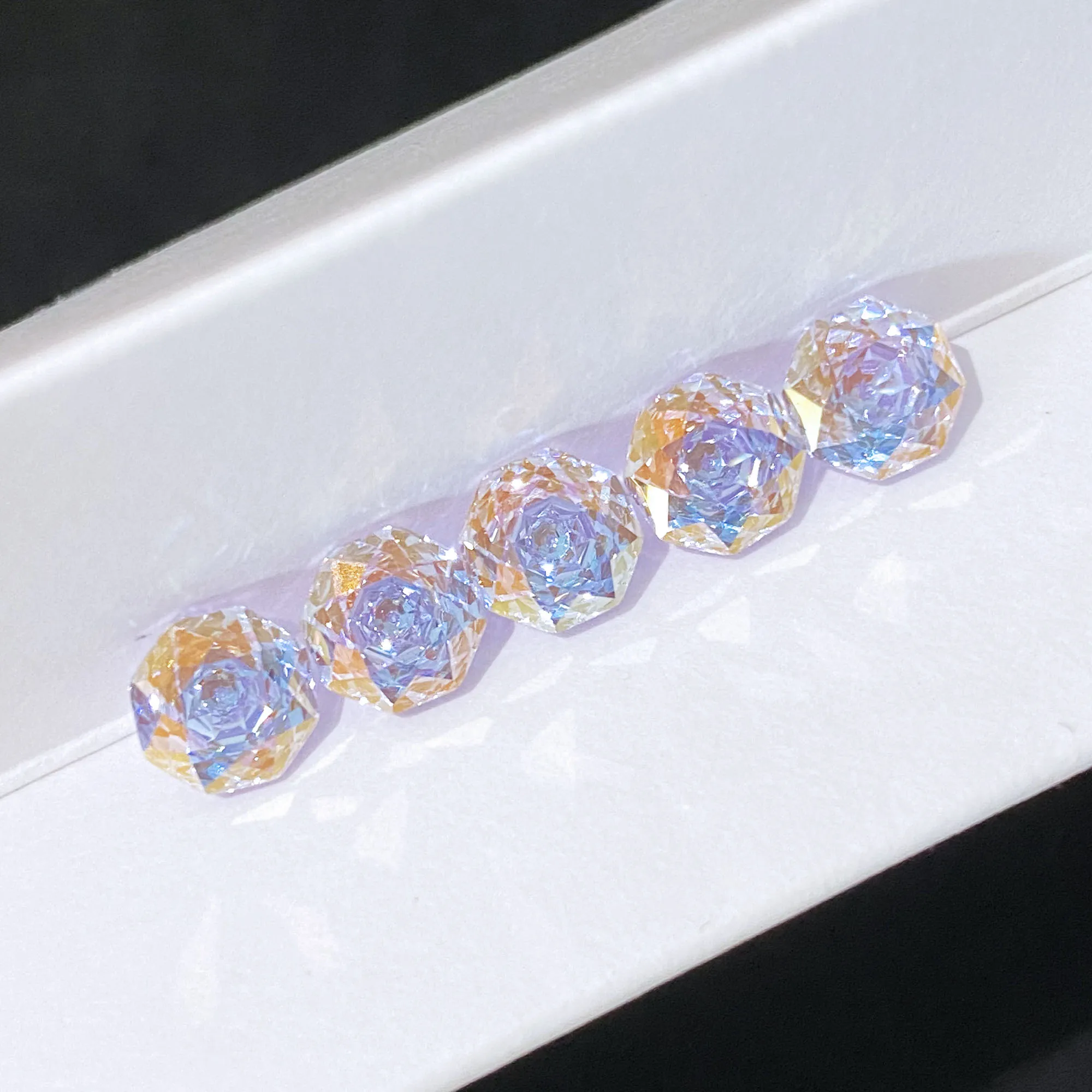 

Zircon Special Octagon Rose Cut Heart of Violet Wholesale and Retail for Diy Ring Necklace Earring Main Materials