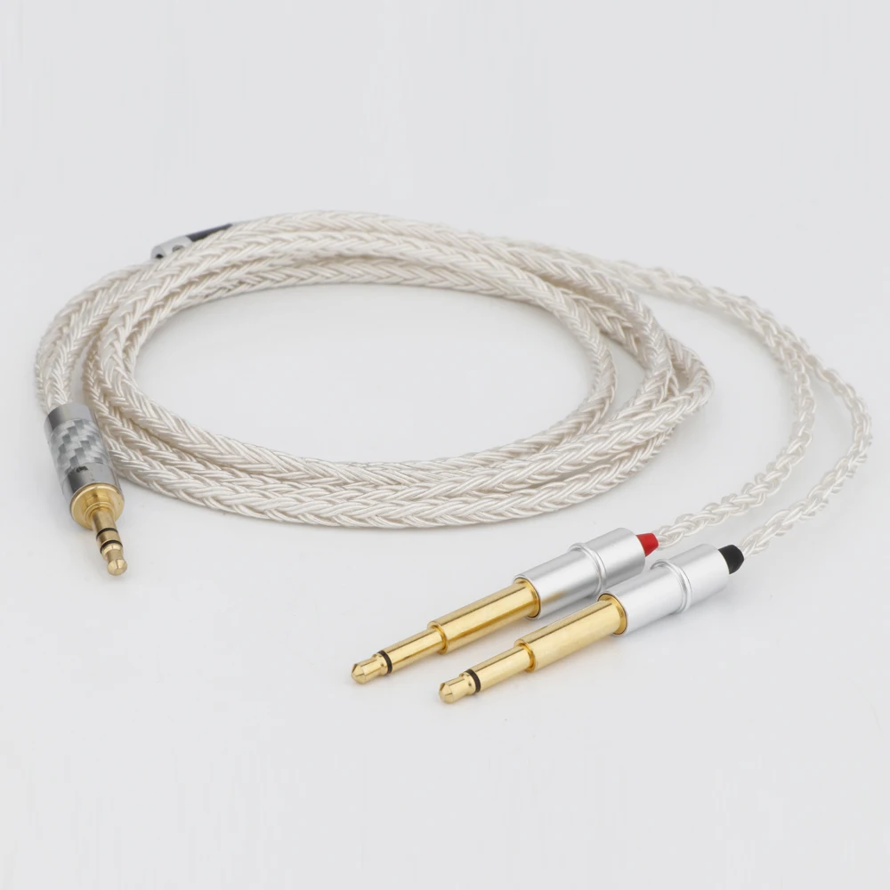 Preffair สายหูฟังโทรศัพท์16Core OCC ชุบเงิน2.5mm/ 4.4mm/ 3.5MM/XLR/ 6.5mm สำหรับ meze 99 CLASSIC NEO Headphone