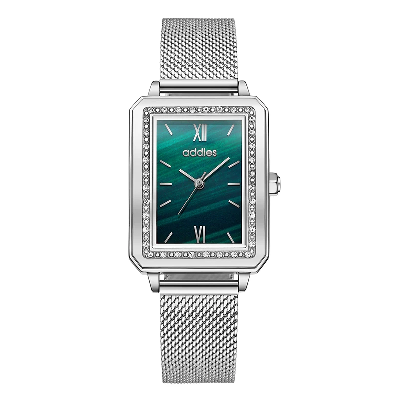 Addies Top Brand Quartz Watch for Woman New Luxury 316L Stainless Steel Fashion Watches 30m Waterproof Dress Women Wristwatch