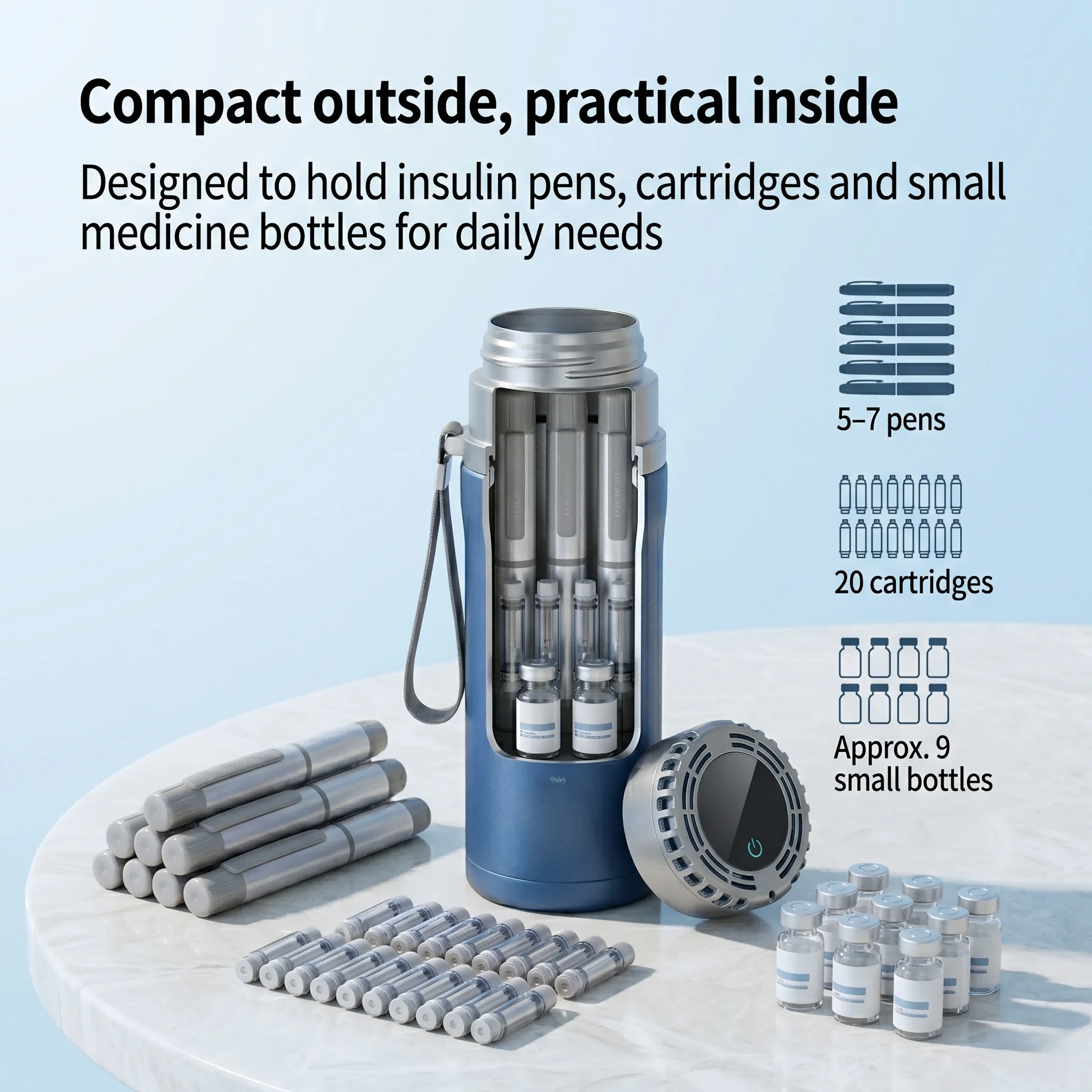 insulin cooler storage capacity