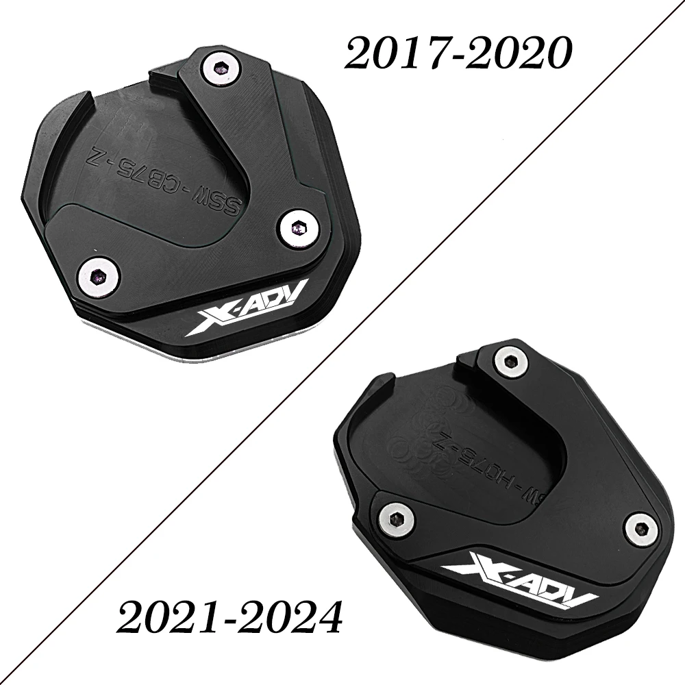 Pasuje do Honda X ADV XADV X-ADV 750 XADV750 2017-2022 2023 2024 Motocyklowa podpórka boczna CNC Podkładka przedłużająca Płytka powiększająca