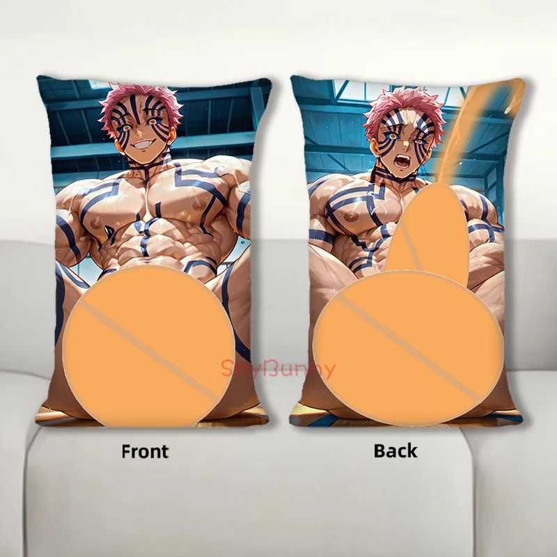 

Dakimakura Anime Akaza Kimetsu no Yaiba Body Pillow Cover Sofa Cushion Double-side Print Throw Pillow Case 40X60cm