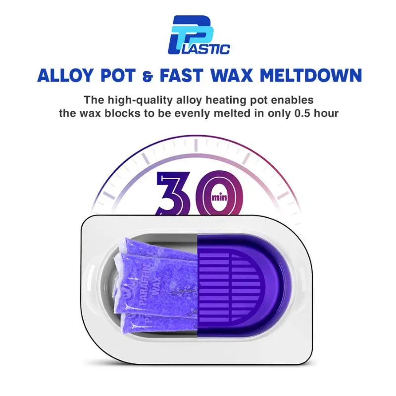 شمع البارافين المعطر باللافندر 12 قطعة 1 رطل لعلاج سبا اليدين والقدم، علاج شمع الترطيب العميق، ينعم البشرة الجافة والمتشققة #3