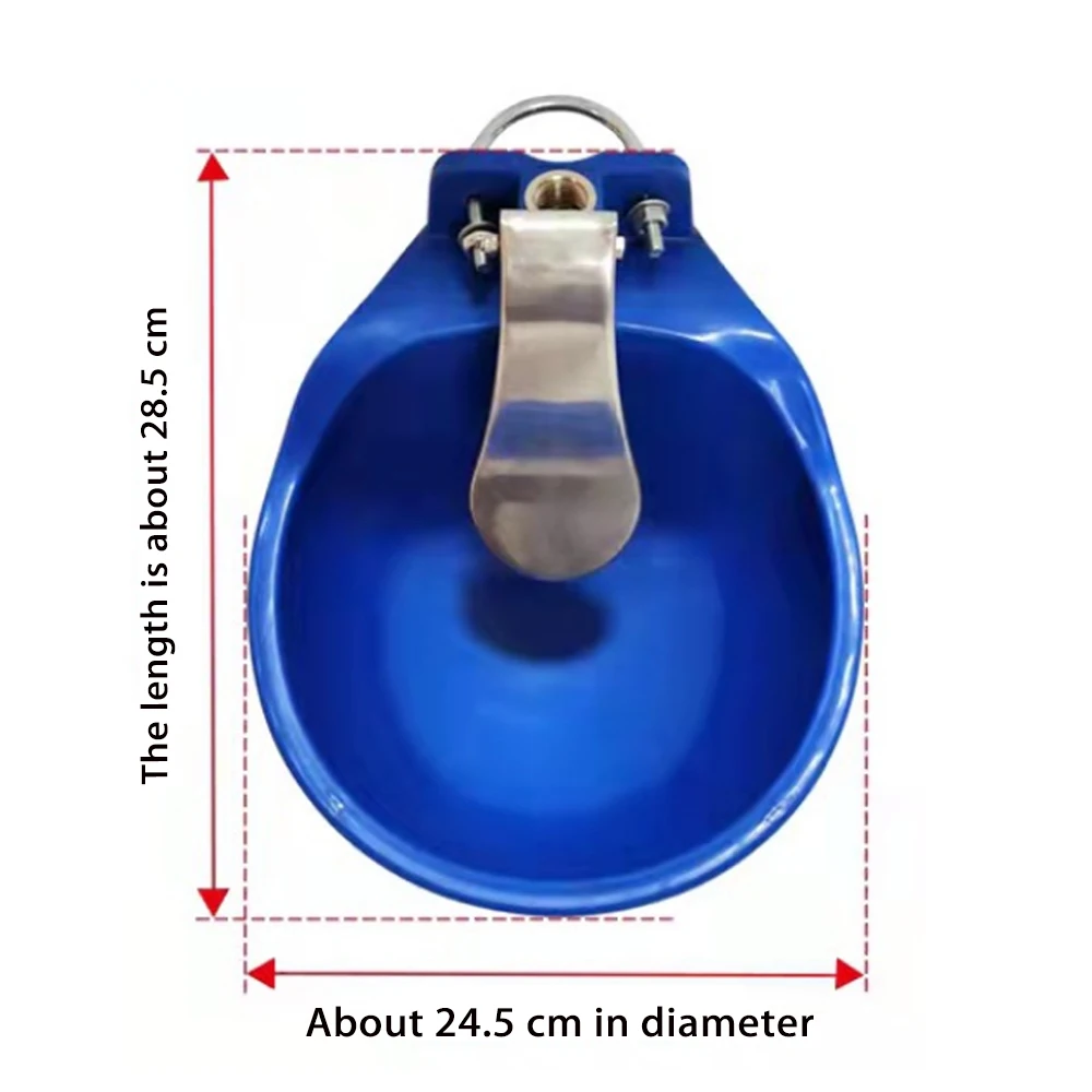 Bebedero automático para ganado, bebedero de plástico para ganado, comedero de agua para perros y caballos, fuente de agua para vaca, suministros para animales de granja, 1 ud.