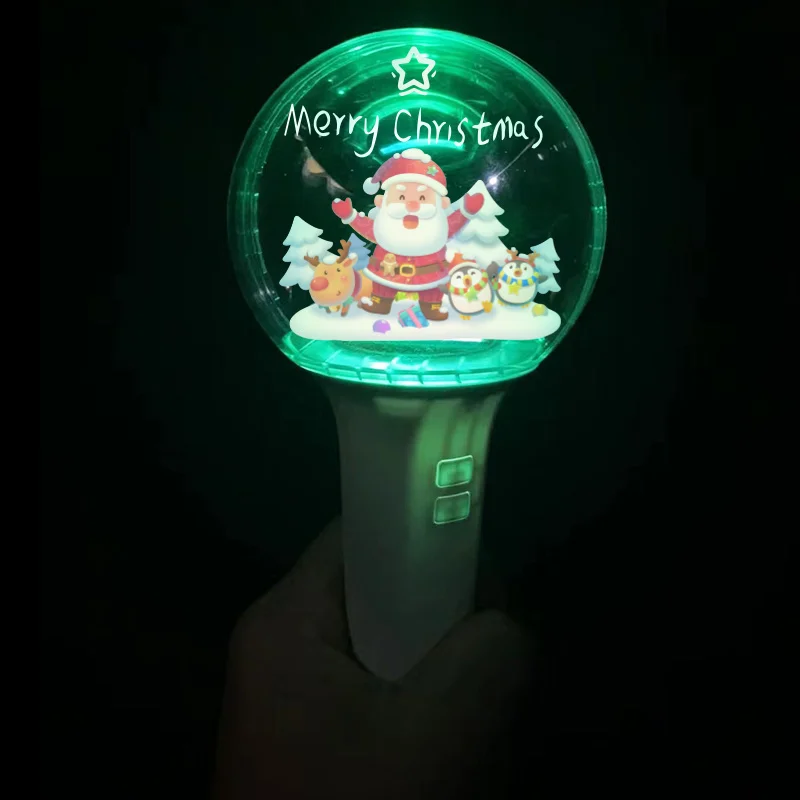 Official Custom LOGO Glowing Stick Concert LED Cheering Props Festival Glowing Light Stick Christmas Light Stick