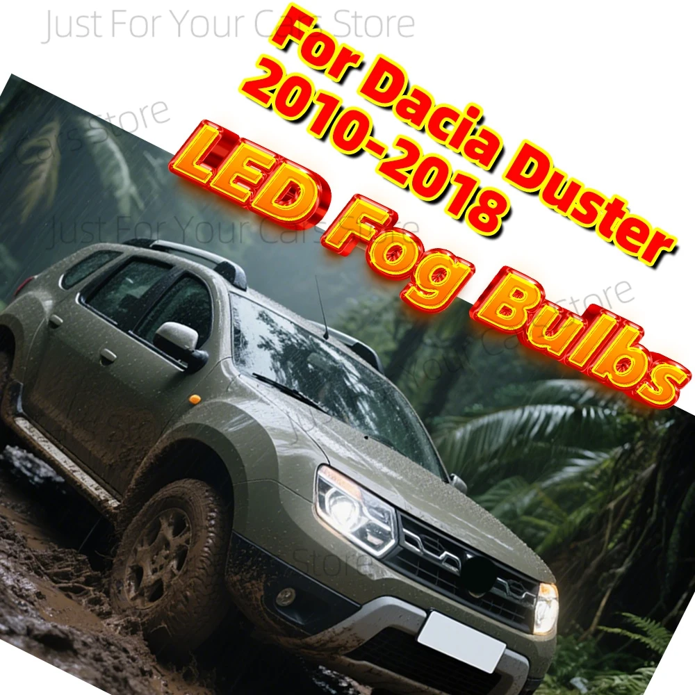 2x مشرق الأبيض 6000K سيارة أضواء الضباب لمبات CSP 3570 رقائق ل Dacia Duster 2010-2018 2011 2012 2013 2014 2015 2016 2017