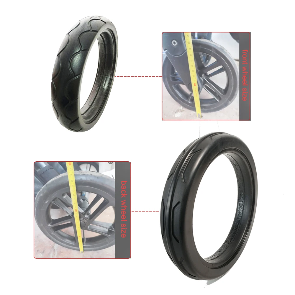 

Custom Buggy Tire For Jane Muum Front Or Rear Wheel Tyre Cover PU Tubeless Wheel Casing DIY Compatible Baby Stroller Accessories