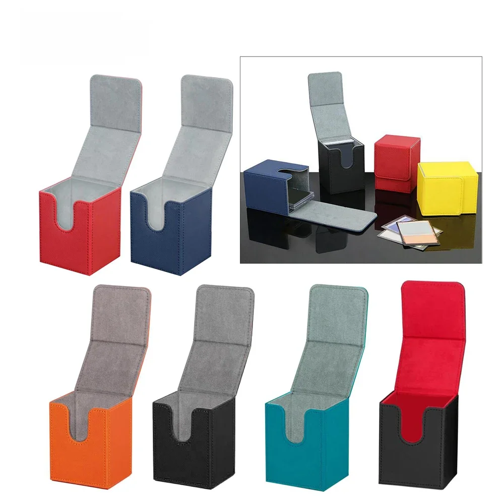Boîte de rangement pour cartes de jeu de société de haute qualité, capacité 100+ cartes, pour Magic PKM YGO TCG Commander, étui de transport pour cartes à collectionner