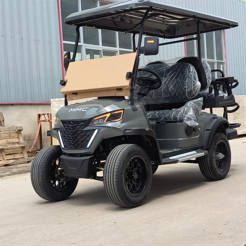 High Performance Manufacture Lithium Battery off road Electric Club Car 4+2 seater 6Seats Golf Carts