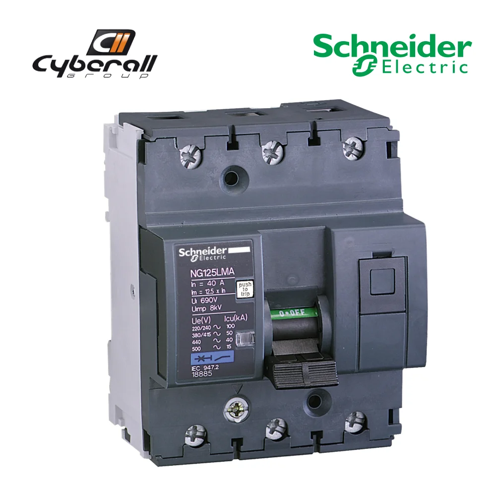 Schneider Electric-Cyberall-miniature magnetothermal automatic switch block range Acti9 NG125LMA 3