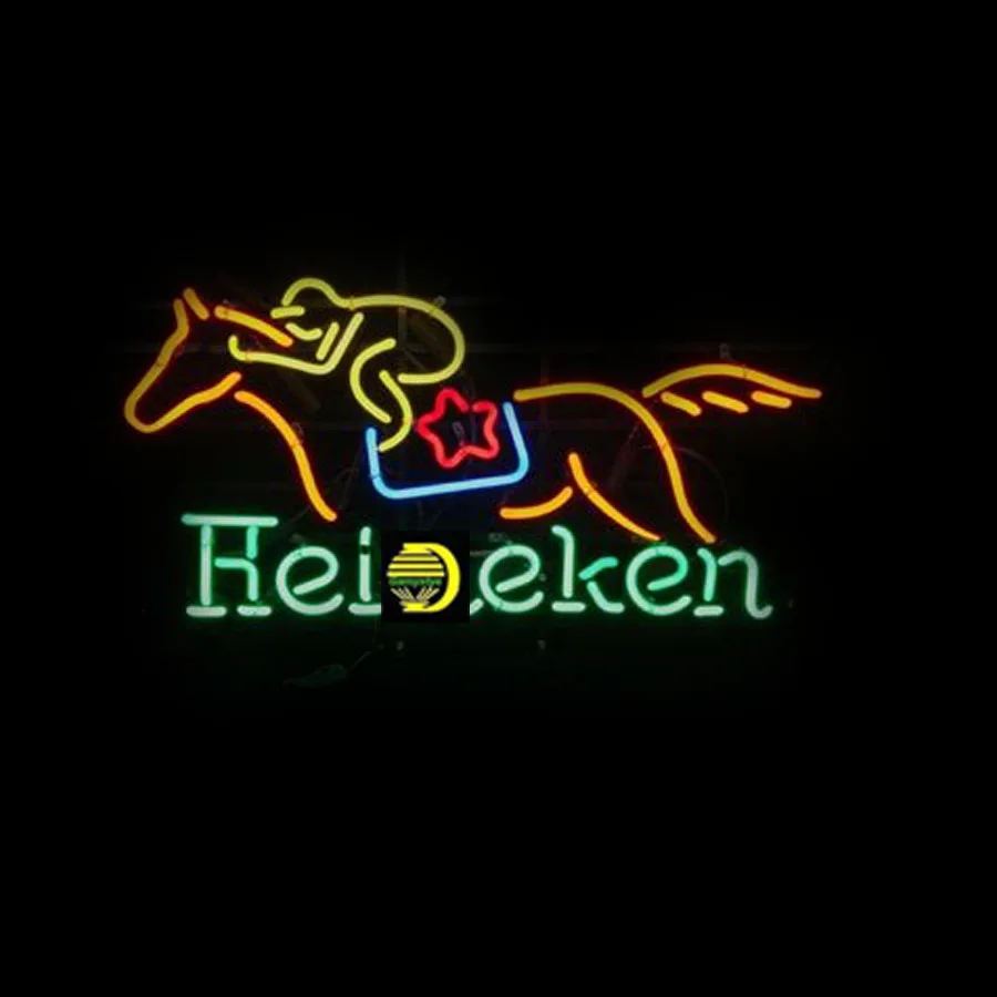 

Neon Sign for Heineke Horse Neon Bulb sign handcraft neon signboard Beer Bar Club Pub Logo Art neon light anuncio luminos