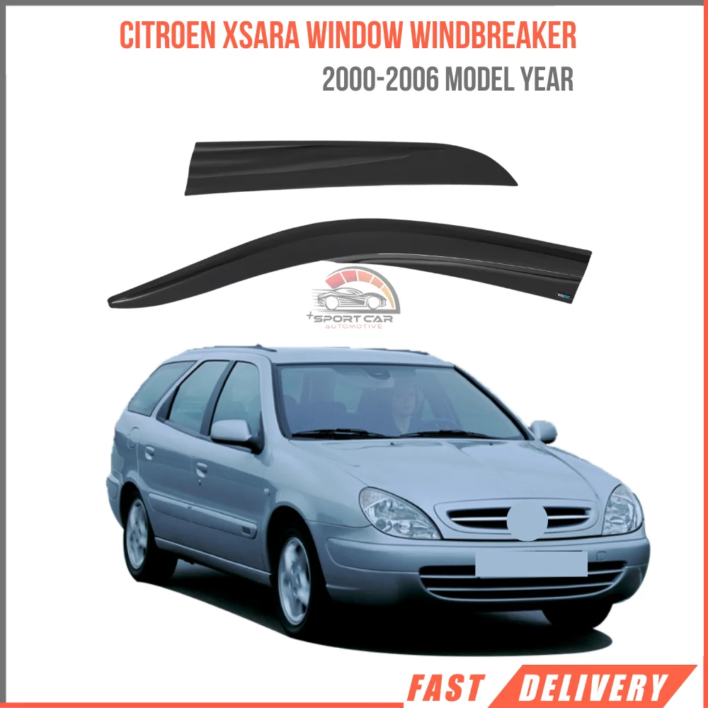 

FOR CITROEN XSARA 2000-2006 glass spoiler 4 pieces car rain protection Sport Style accessory high quality-Free Shipping