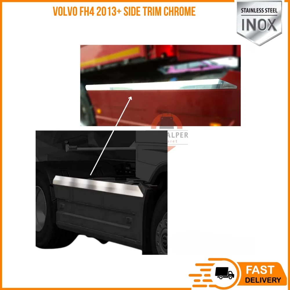 

FOR VOLVO FH4 2013 + SIDE TRIM CHROME SUITABLE TRUCK PARTS HIGH QUALITY CHROME SATISFACTION FAST SHIPPING