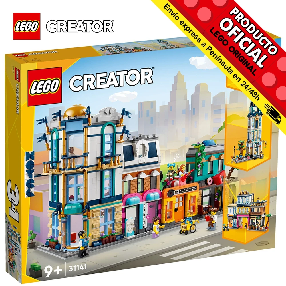 Lego Creator 3 in 1-Main Street, 31141, toys, boys, girls, blocks, pieces, original, store, official license, new, bricks, gift, man, woman, adult