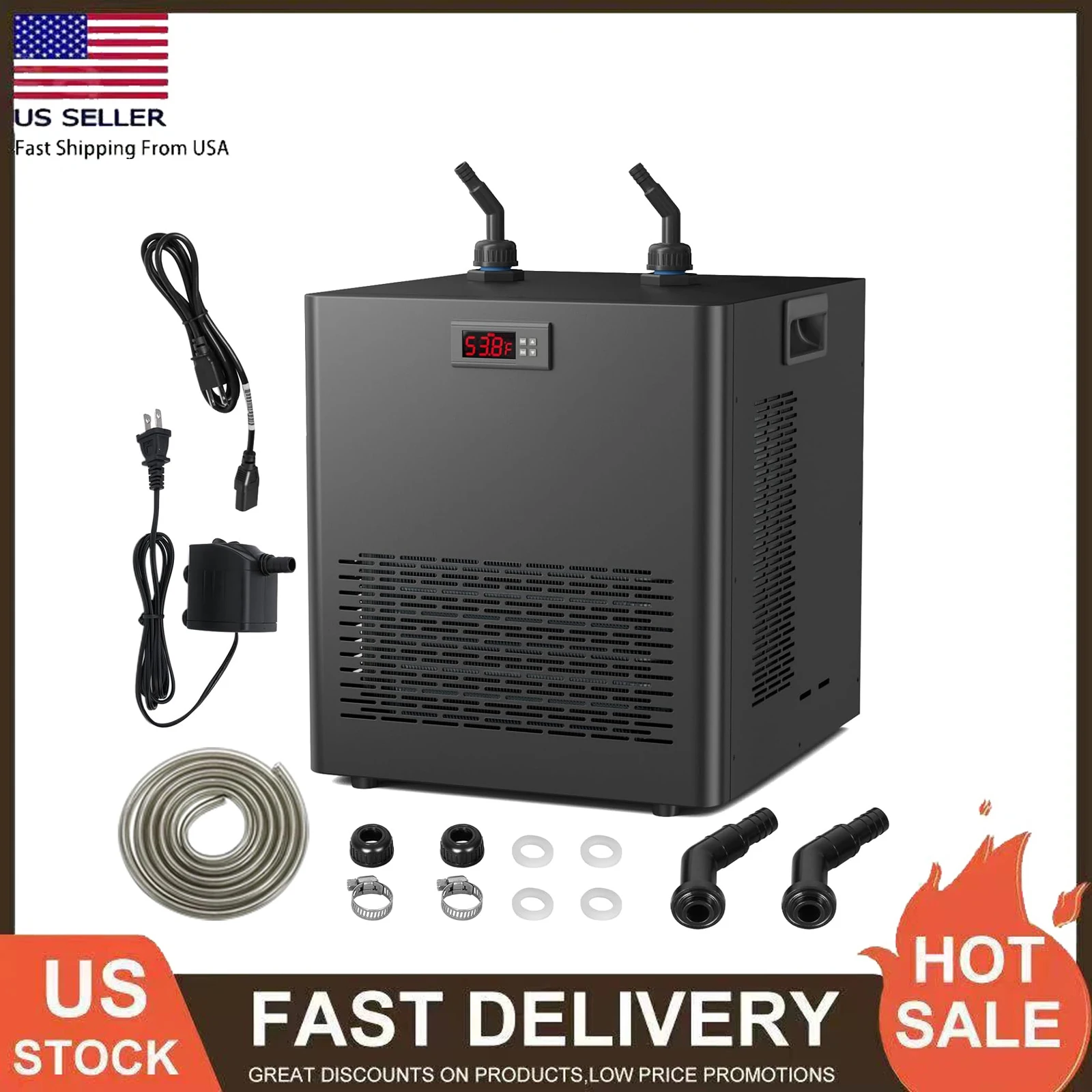 

Охладитель воды для аквариума, 500 л, система охлаждения постоянной температуры, охладитель для аквариума