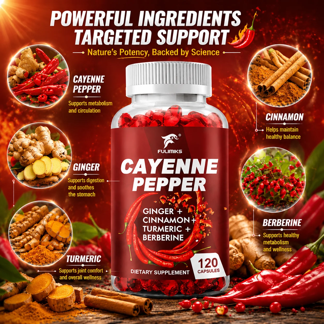 Cayenne Pepper Capsules, Suppo - Tulsi Holy Basil recension och pris