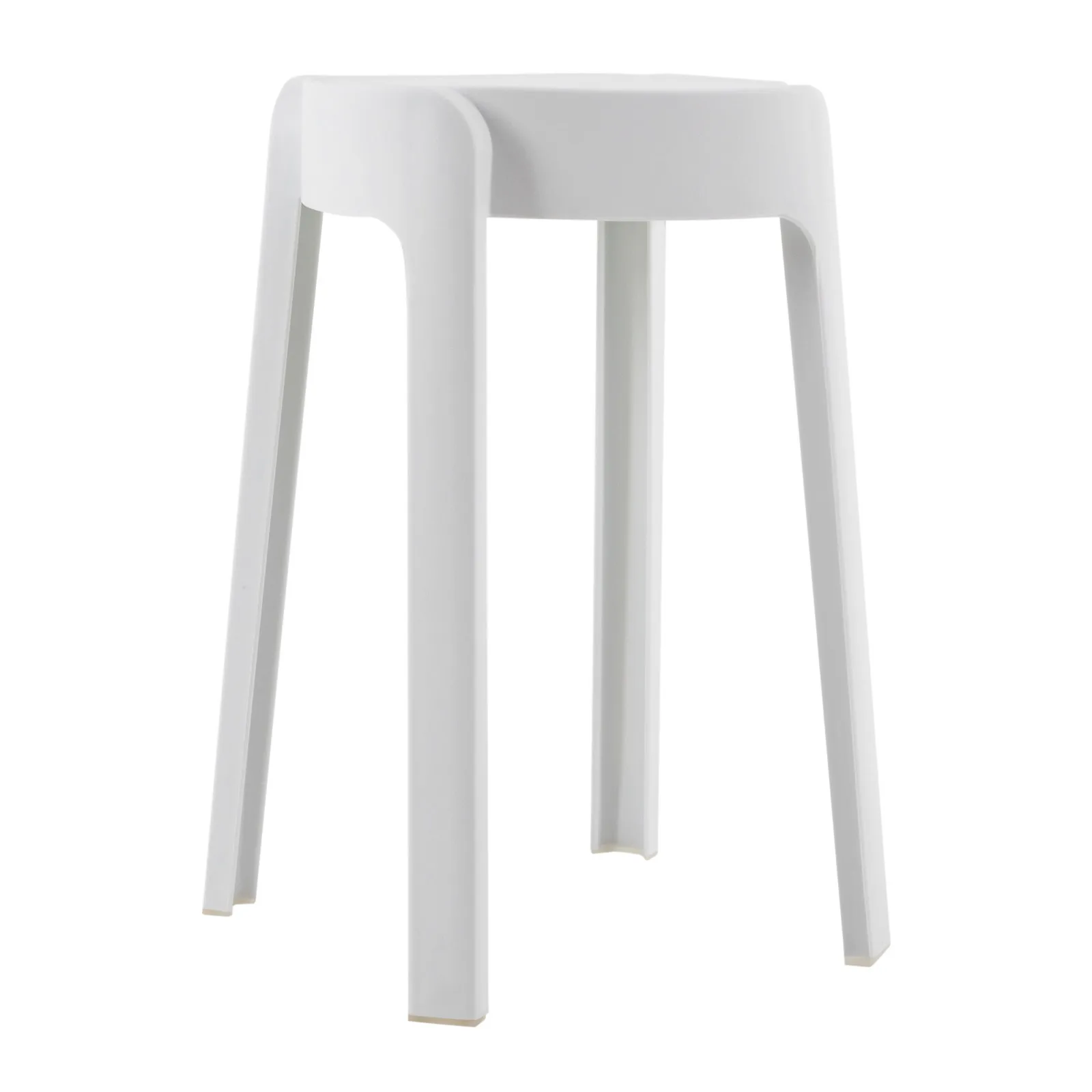 18 Inch Plastic Stack Stools 5 Pack - Portable Stackable Chairs Backless Bar Stools for Kids, Unique Design Nesting Decorative