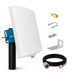 WiFi Antenna Outdoor Long Range,Directional,Dual Band WiFi Pane 2.4GHz 5.8GHz 5GHz,15dBi,for WiFi Router,AP,3meter Cable,RP-SMA