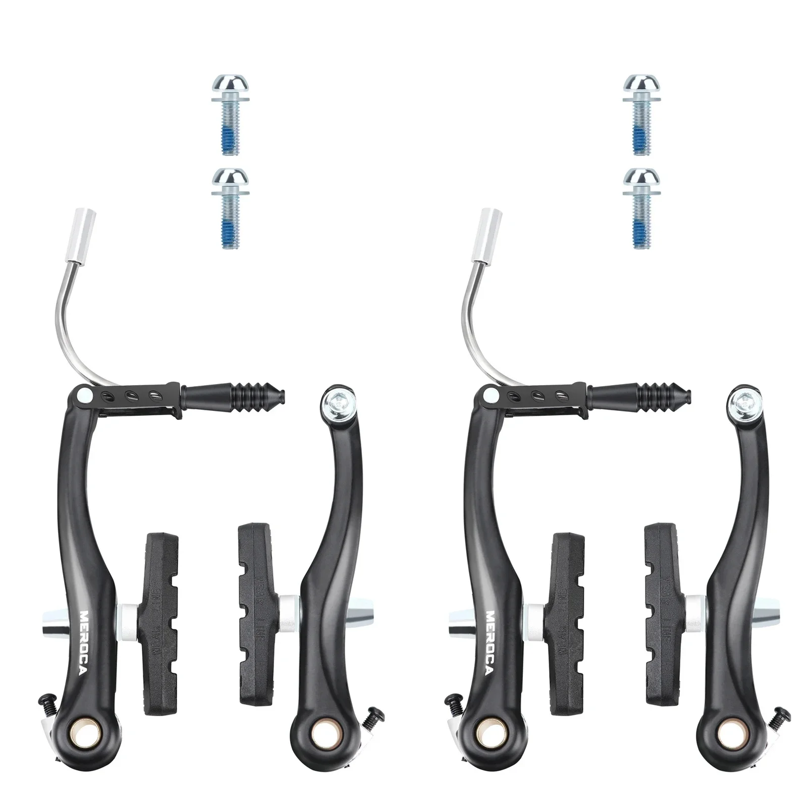 AliExpress NONE V Brake Set Bike Brakes High Clear V Brakes Mountain Bike Aluminium Alloy Brake Arms Stainless Steel Guides 110mm Length