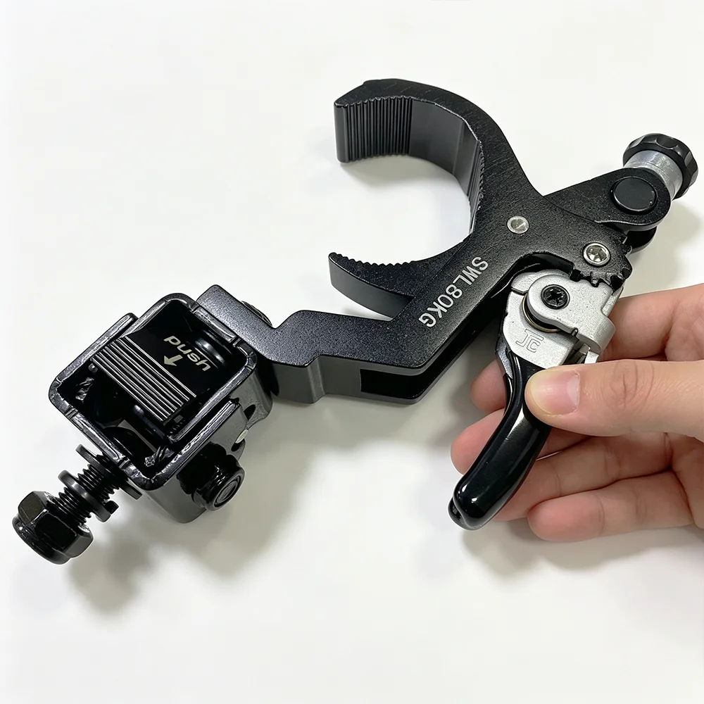 Push Fold Clamp Aluminum Clamp Quick Fit Release Truss Folding Clamp Mount 40-60mm Tube Setup Wedding Party DJ Lighting Fixtures