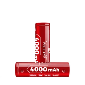 VAPCELL-DEBATERARY STRASSAGE für Langer und Trop, 100% Original, 18650 Batterie, 4000mah, 10A, N40 mit PCB, 3,7 V 10 Hauptverkaufsbatterie VAPO - №7