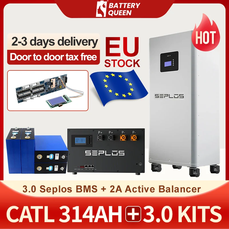 

Poland Stock CATL280 Lifepo4 3.0 Seplos Kits DIY 15KW Battery Pack 2A Active Balancer CAN RS485 Rechargeable Battery Tax Free