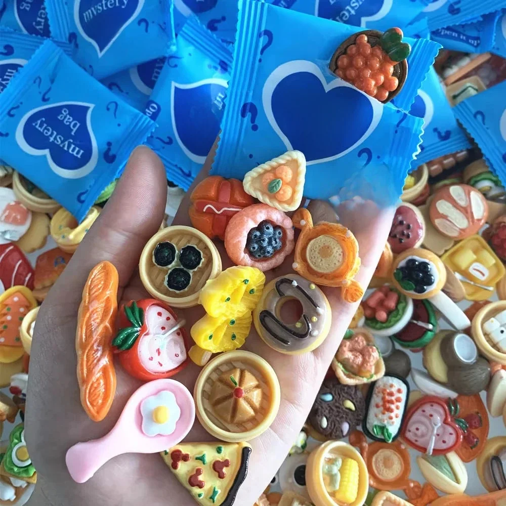 Sac aveugle de Style mixte, Mini Simulation de nourriture, boîte aveugle mignonne, jouet adapté pour enfants, décoration de maison, cadeau envoyé au hasard, 5 à 40 pièces
