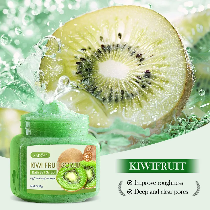 Instant 350G Fruit Body Scrub Skin mooth Softens Cuticles Sugar Avocado Strawberry Sherbet Face Moisturizing Exfolianting