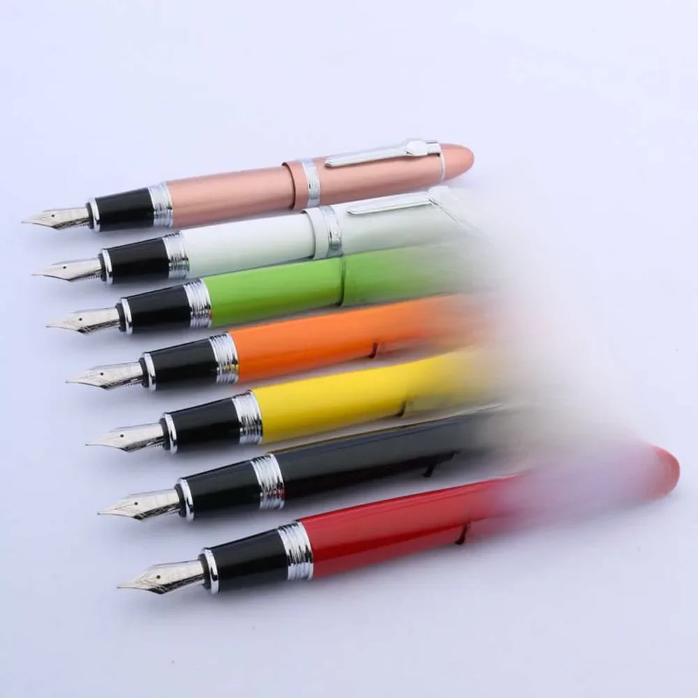 wysokiej jakości metalowe pióro wieczne JINHAO 159 Spin Twist kolor srebrny klasyczny długopis z tuszem 0,7 mm Artykuły biurowe Artykuły szkolne nowe — zdjęcie produktu 7