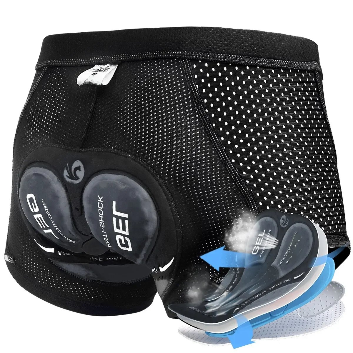 AliExpress X-TIGER Men's Cycling Underwear with 5D Gel Cushioned MTB Boxer Cycling Shorts Road Cycling Underwear Cycling Equipment