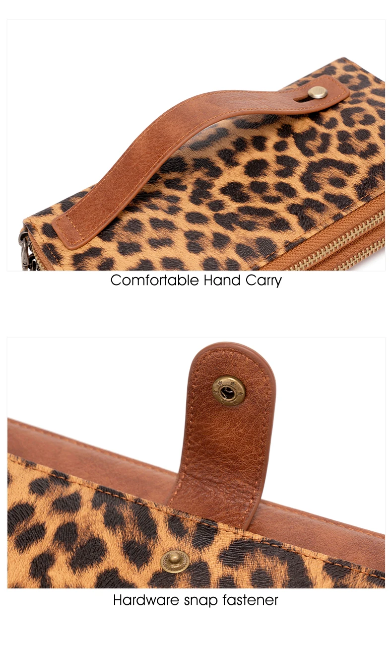 Stilvolle Damen-Langbörse mit Doppelreißverschlüssen, großer Kapazität, Akkordeon-Kartenhalter, Clutch, Retro-PU-Leder-Münzbörse, Unisex – Detail 20