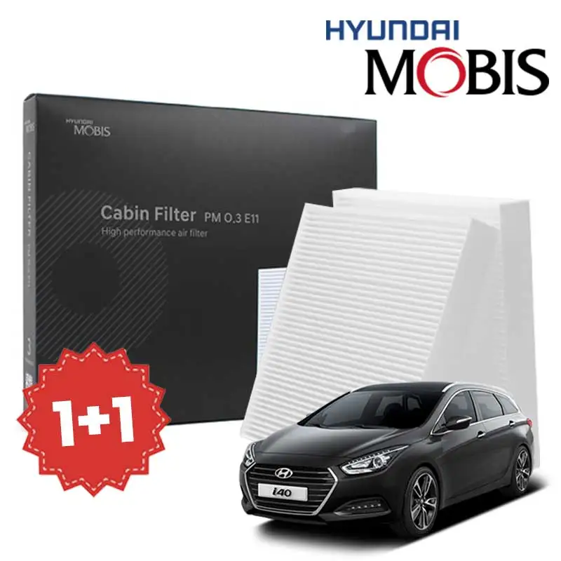 1+1 Hyundai Mobis i40 Air Conditioner Filter All models PM0.3 E11