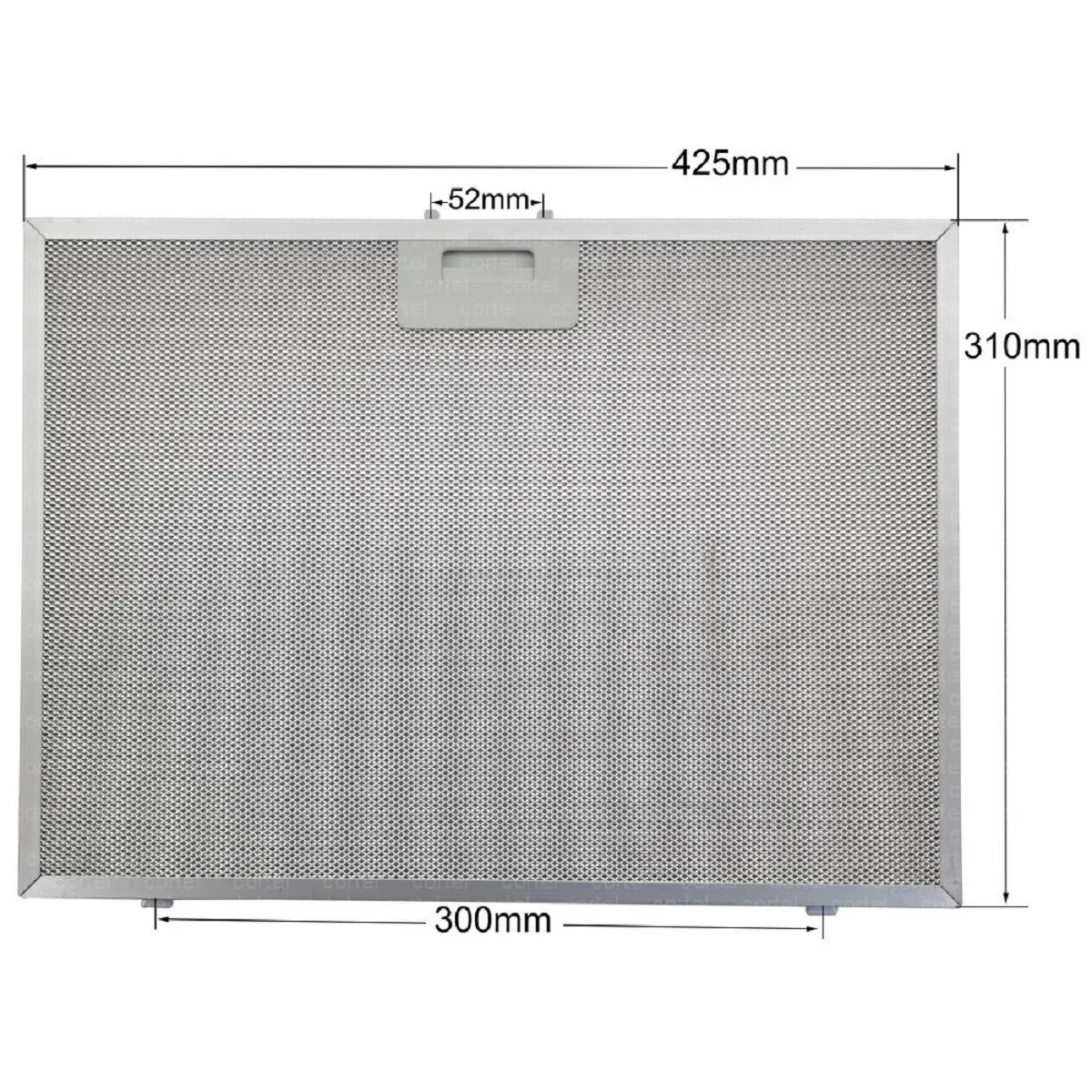 00671276, 671276 – Dunstabzugshaubenfilter, Metallfettfilter – 425 x 310 mm für Balay, Bosch, Neff, Pitsos, Siemens