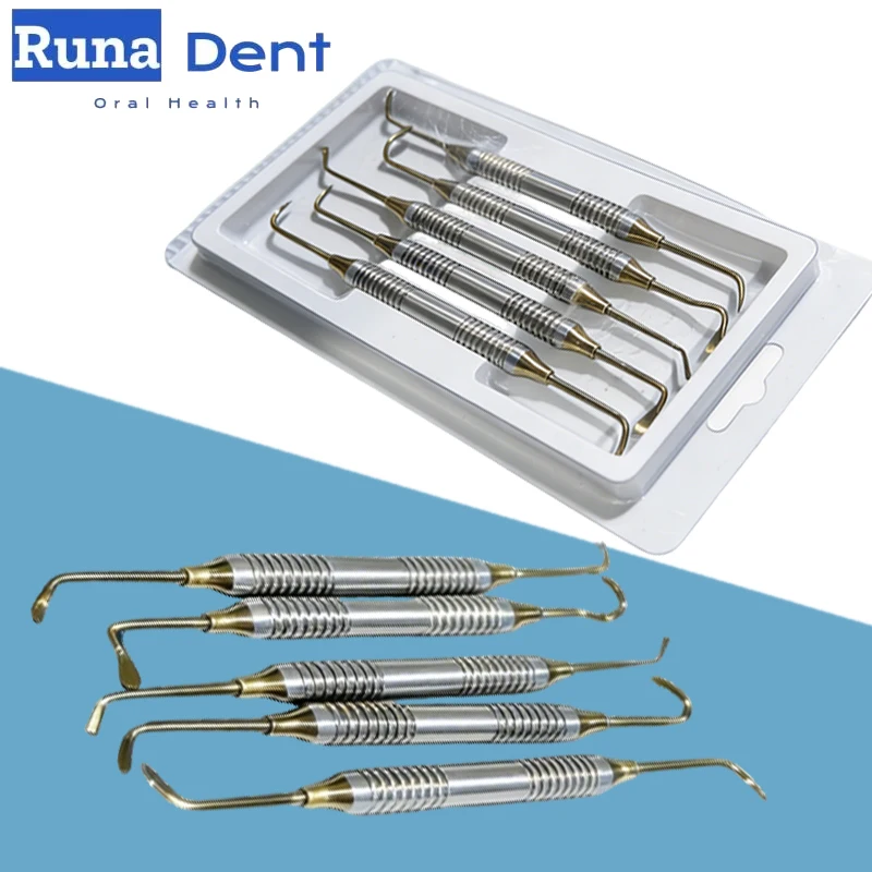 

5Pcs Dental Implant Sinus Lift Kit Elevator Instrument Stainless Steel Double Ends Oral Surgery Tools For Dentist