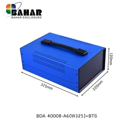 Bahar Enclosure Iron Case Wire Connection Box Metal Instrument Case Project Housing For Electronics Battery Box BDA40008-W325