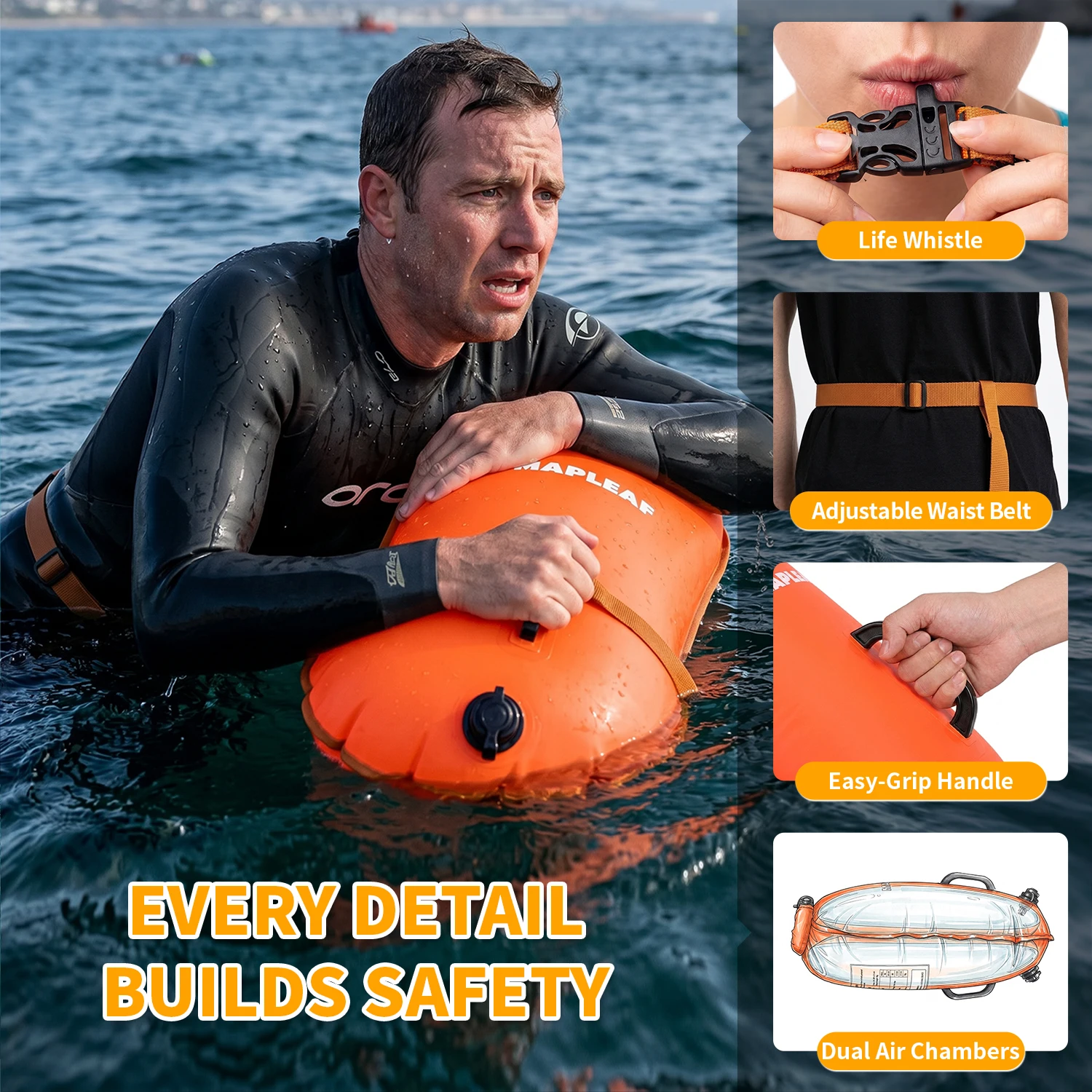 MAPLEAF Swimming Buoy Tow Floa - Swim Buoy Open Water review and price