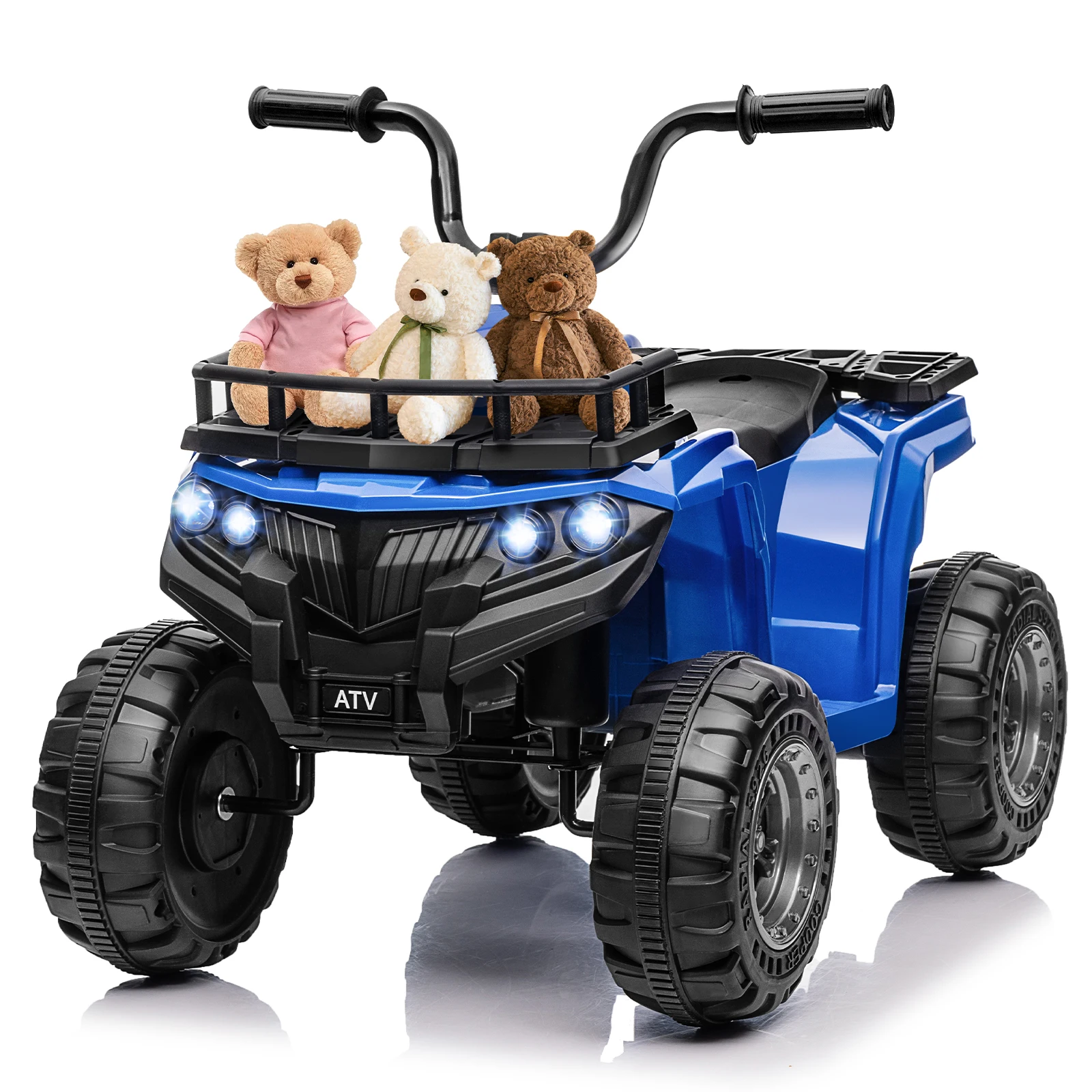 

12V Ride on Car Toy for Toddlers with Remote Control, Kids Ride on Electric ATV, 4-Wheeler Quad Ride on Car w/ Bluetooth Music