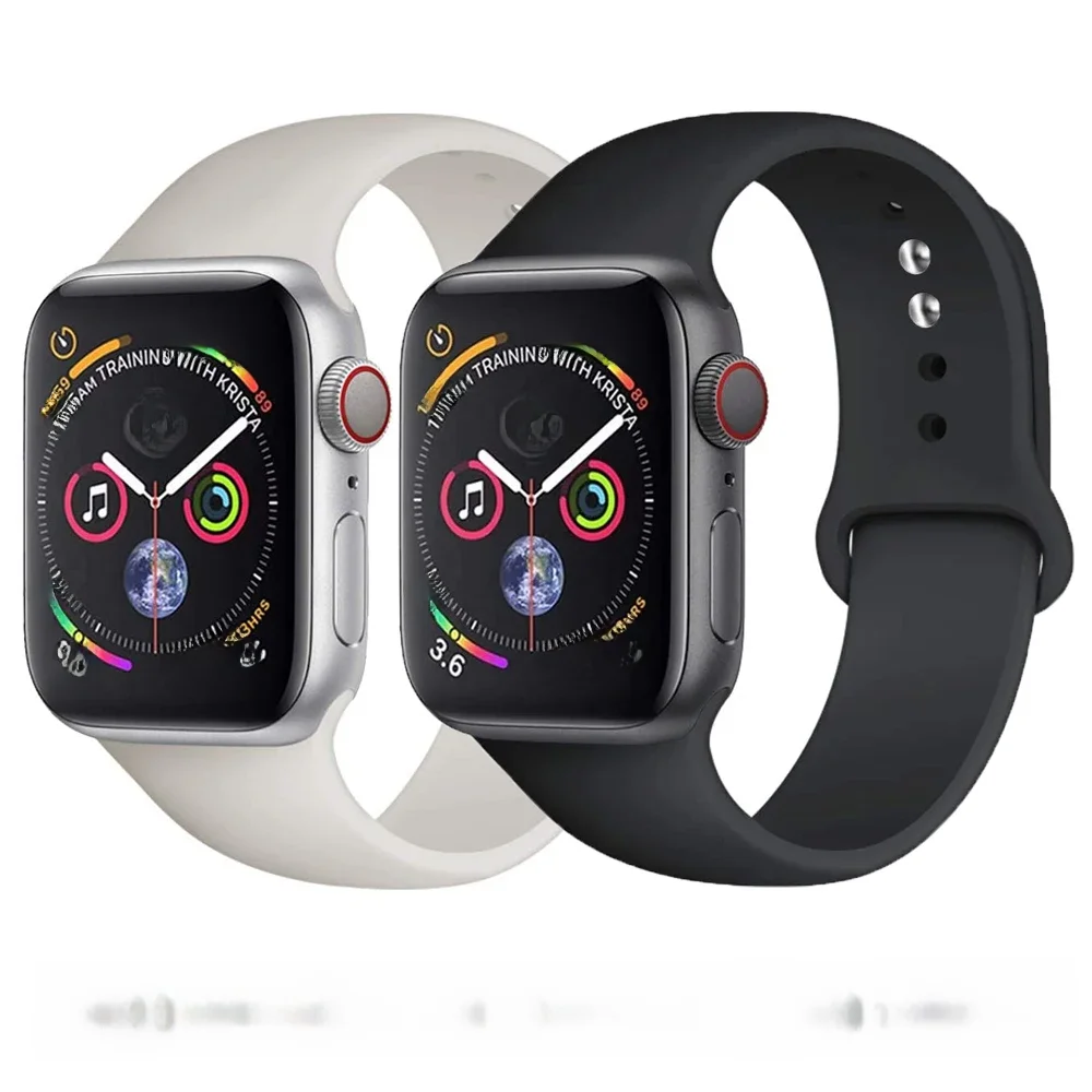 Pulseira de silicone para apple watch band 45mm 44mm 41mm 42mm 40mm 49mm 38mm pulseira iwatch série