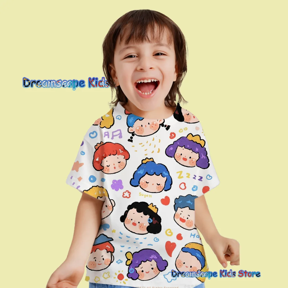 2024 New Style Kid's Clothing Cartoon 3D Printed T-Shirts Summer Short Sleeve Child Clothes Kids Casual Style Fashion Tees Tops