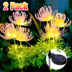 Solar Garden Lights Solar Flowers Lights with Glowing Flowers & Stems Solar Outdoor LED Light for Garden Pathway Deck Yard Decor