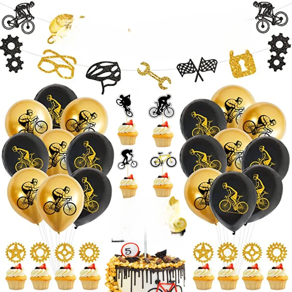 AliExpress Bike Birthday Party Decorations Bicycle Latex Balloons for Kids Birthday Baby Shower Wedding Cake