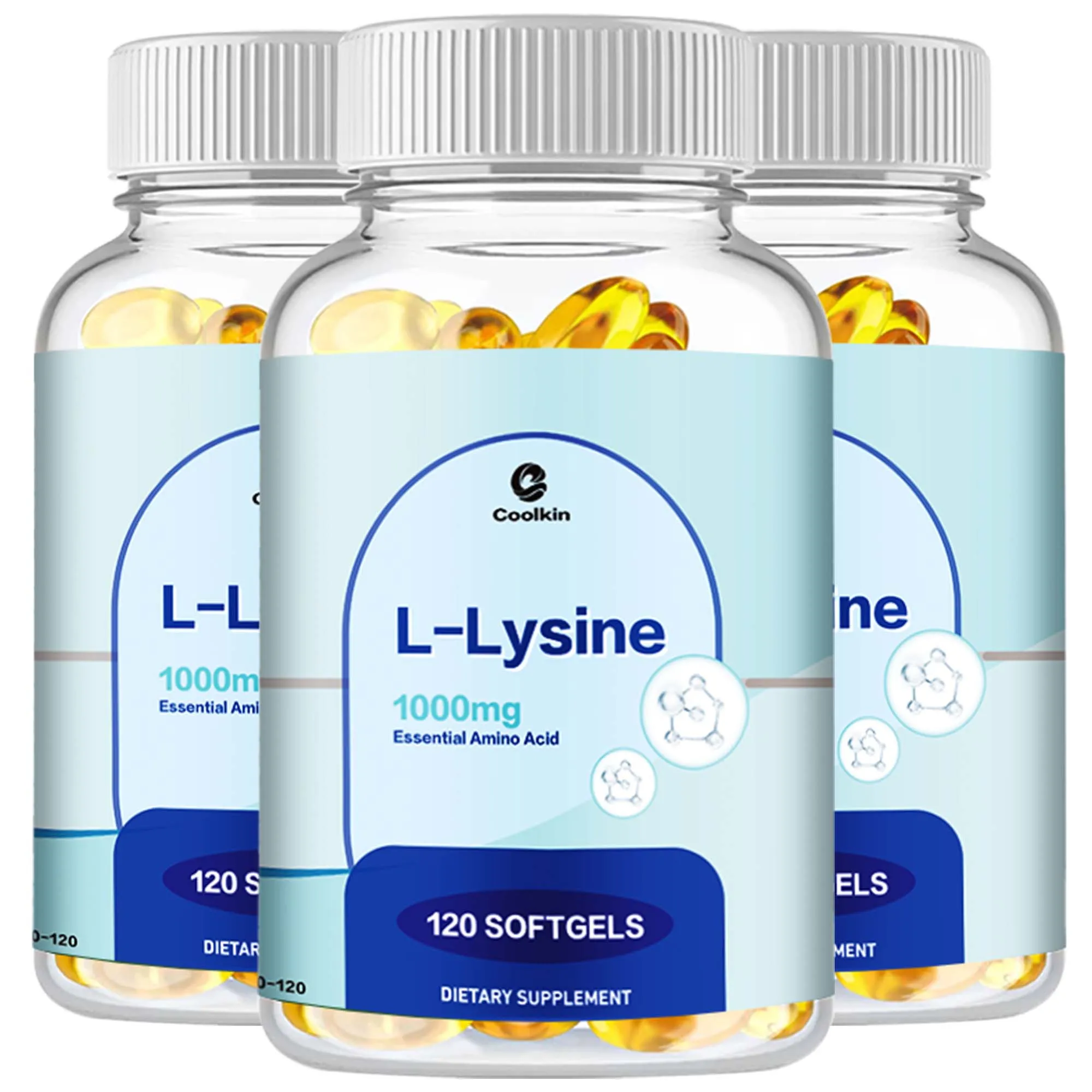 L-Lysine - Supports Healthy Gums and Lips, Promotes Collagen Production, and Strengthens Immunity - 120 Capsules