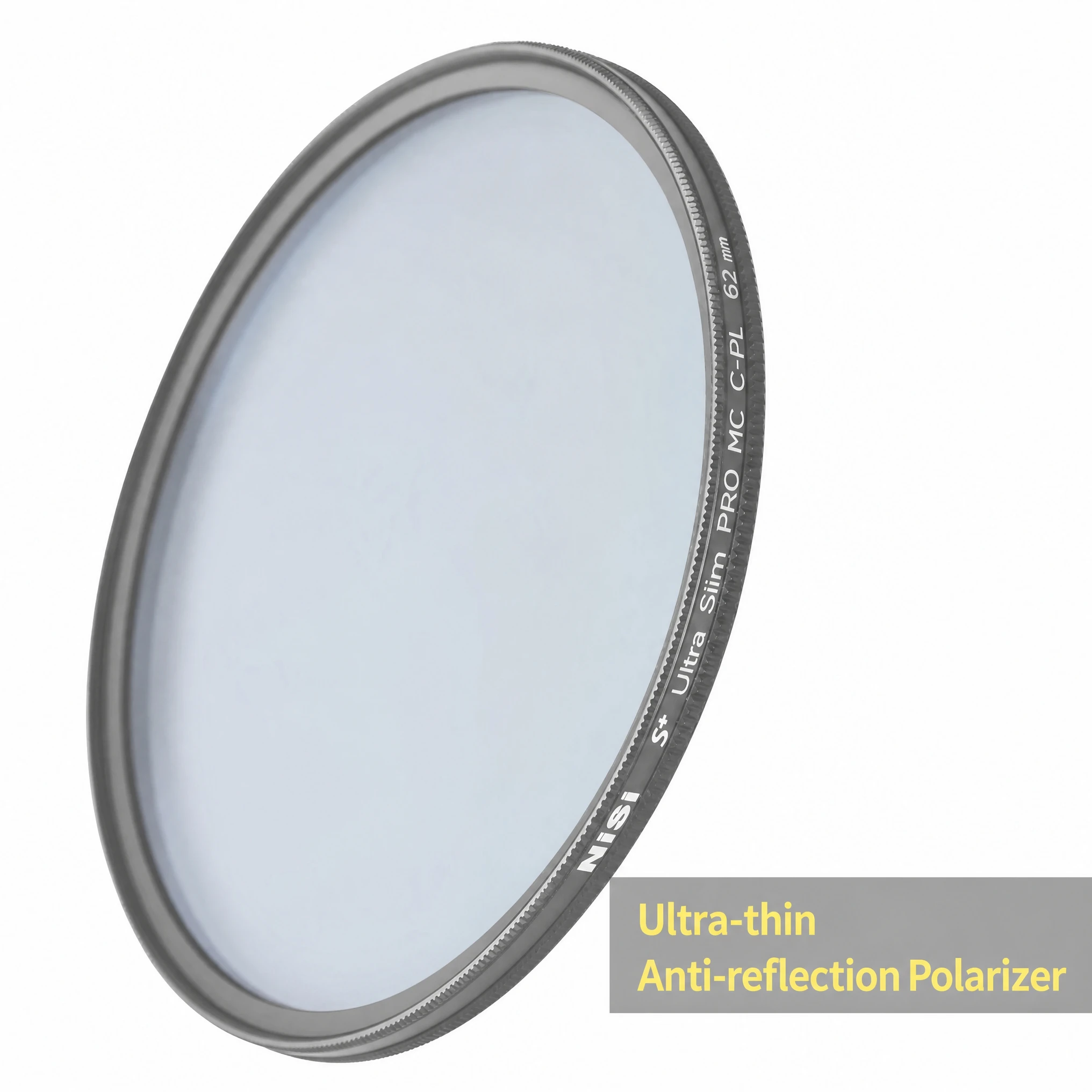 62mm Ultra Slim PRO MC C-PL Polarizer Filter, HD Optical Glass Double Multi-Coated Anti-Reflection Camera Filter