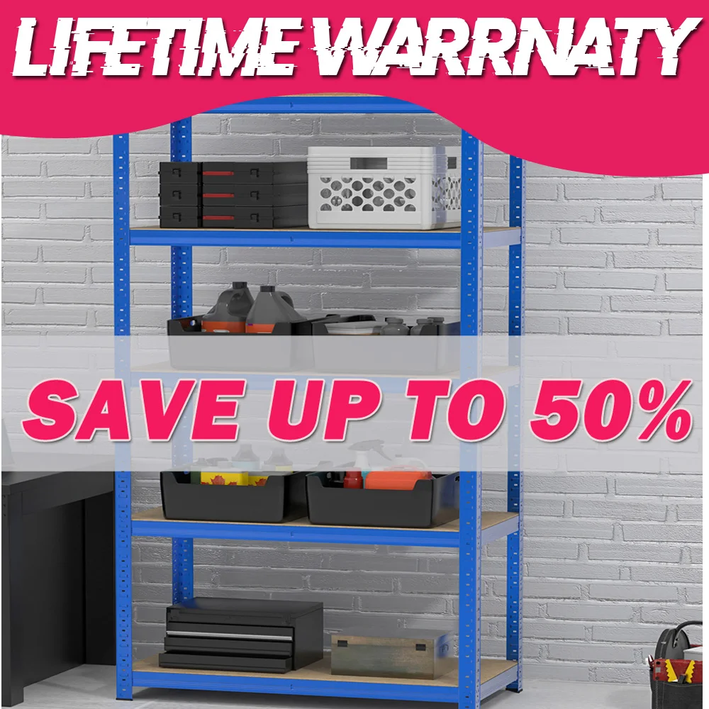 Heavy Duty Adjustable Garage Shelving Unit